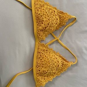 Yellow Bikini Top